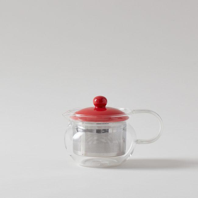 Glass Tea Pot w/Porcelain Lid & Stainless Steel Infuser
