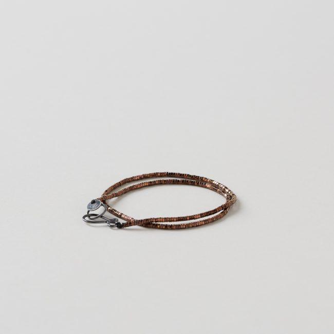 River Song Copper Hematite Double Wrap Bracelet