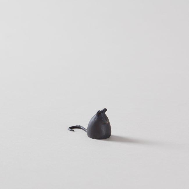 Miniature Bronze Mouse Statuary