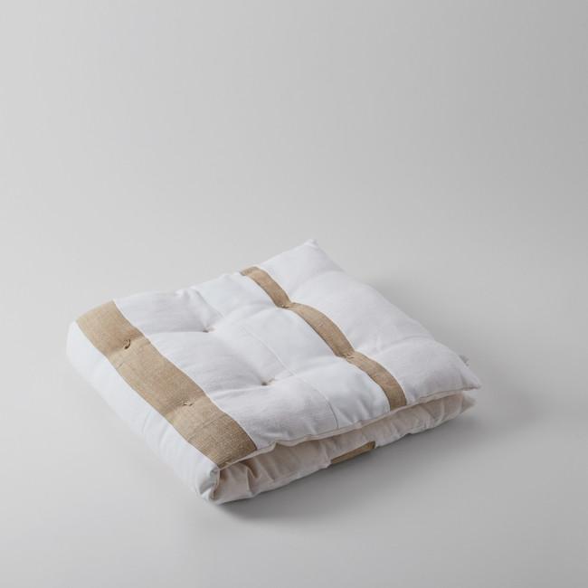 Nur Gallery Natural Varied Stripe Padded Cushion