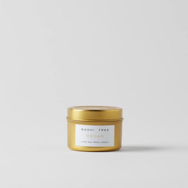 Bodhi Tree Cedar Scented Travel Candle