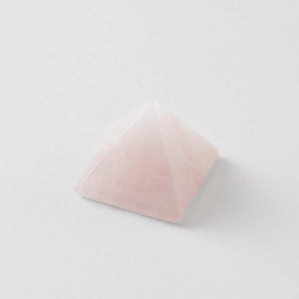 pyramid shaped rose quartz