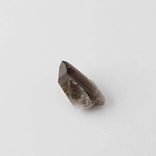 a smoky quartz point crystal